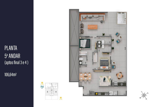Imagem Apartamento com 2 Quartos à Venda, 106 m² em Itaguá - Ubatuba Imagem Apartamento com 2 Quartos à Venda, 106 m² em Itaguá - Ubatuba