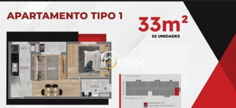 Imagem Apartamento com 1 Quarto à Venda, 33 m² em Vila Carrão - São Paulo