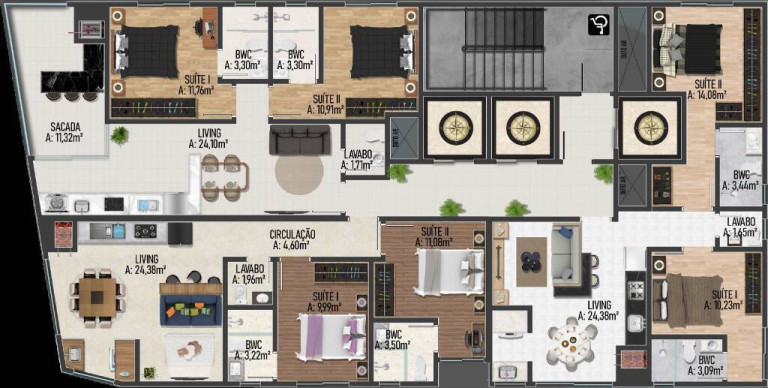 Imagem Apartamento com 2 Quartos à Venda, 57 m² em Alto Perequê - Porto Belo Imagem Apartamento com 2 Quartos à Venda, 57 m² em Alto Perequê - Porto Belo