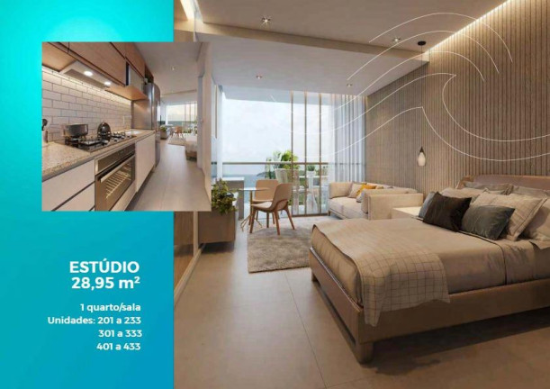 Imagem Apartamento com 1 Quarto à Venda, 28 m² em Praia Dos Carneiros - Tamandaré