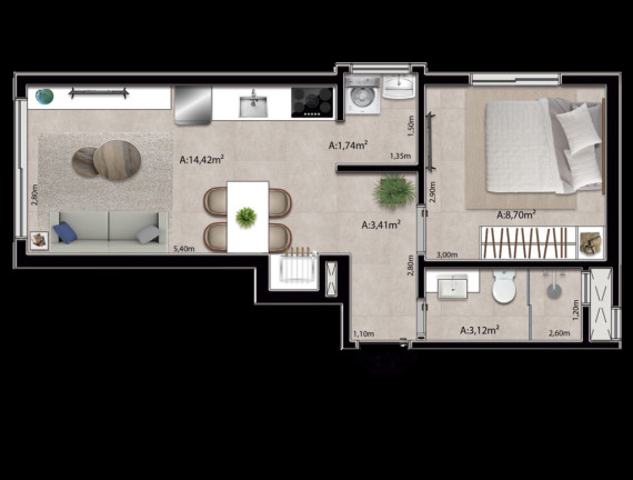Imagem Apartamento com 1 Quarto à Venda, 57 m² em Capão Da Canoa - Capão Da Canoa Imagem Apartamento com 1 Quarto à Venda, 57 m² em Capão Da Canoa - Capão Da Canoa