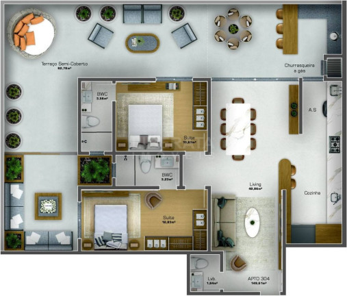 Imagem Apartamento com 2 Quartos à Venda, 81 m² em Centro - Navegantes