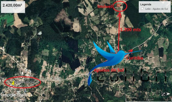 Imagem Chácara à Venda, 2.420 m² em Leão - Agudos Do Sul Imagem Chácara à Venda, 2.420 m² em Leão - Agudos Do Sul