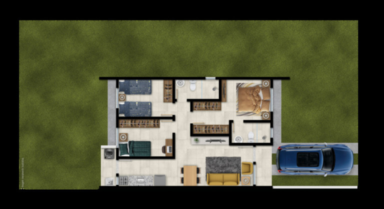Imagem Casa de Condomínio com 2 Quartos à Venda, 45 m² em Morada Do Vale Ii - Gravataí Imagem Casa de Condomínio com 2 Quartos à Venda, 45 m² em Morada Do Vale Ii - Gravataí