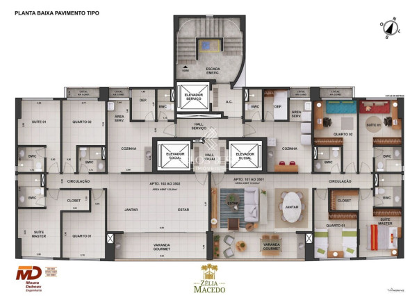 Imagem Apartamento com 4 Quartos à Venda, 123 m² em Madalena - Recife
