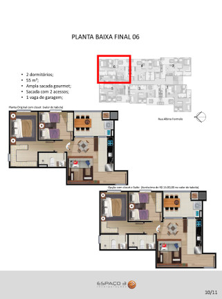 Imagem Apartamento com 3 Quartos à Venda, 67 m² em Cruzeiro - Caxias Do Sul