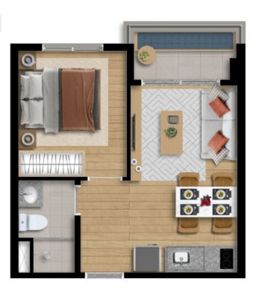 Imagem Apartamento com 1 Quarto à Venda, 36 m² em São Judas - São Paulo Imagem Apartamento com 1 Quarto à Venda, 36 m² em São Judas - São Paulo