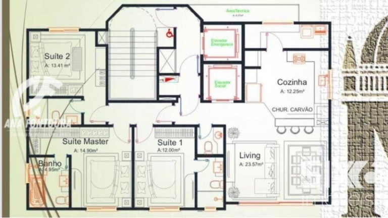 Imagem Apartamento com 3 Quartos à Venda, 112 m² em Pioneiros - Balneário Camboriú