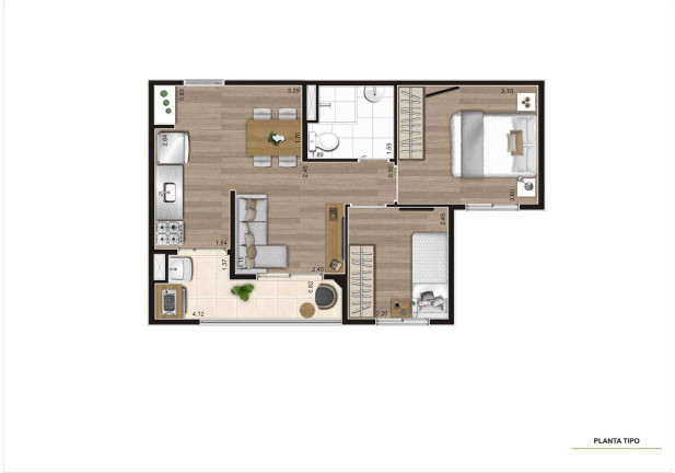 Imagem Apartamento com 2 Quartos à Venda, 41 m² em Vila Pirituba - São Paulo