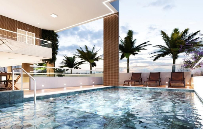 Imagem Apartamento com 1 Quarto à Venda, 47 m² em Vila Guilhermina - Praia Grande