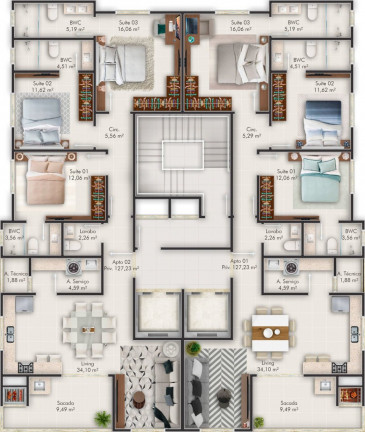 Imagem Imóvel com 4 Quartos à Venda, 177 m² em Meia Praia - Itapema Imagem Imóvel com 4 Quartos à Venda, 177 m² em Meia Praia - Itapema