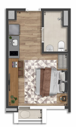 Imagem Apartamento com 1 Quarto à Venda, 24 m² em Vila Mariana - São Paulo