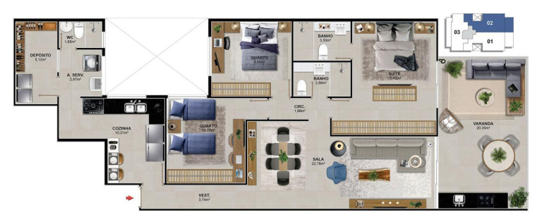 Imagem Apartamento com 2 Quartos à Venda, 120 m² em Barra Da Tijuca - Rio De Janeiro