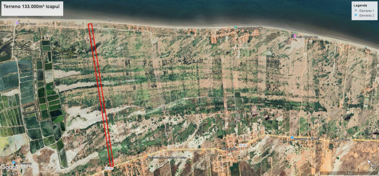 Imagem Terreno à Venda, 133.000 m² em Praia De Barrinha - Icapuí Imagem Terreno à Venda, 133.000 m² em Praia De Barrinha - Icapuí