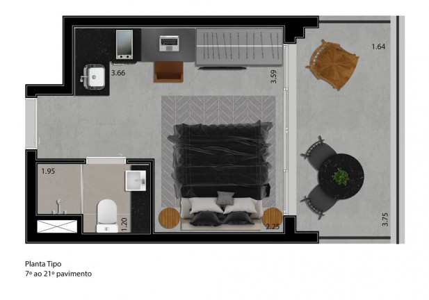 Imagem Apartamento com 1 Quarto à Venda, 45 m² em Perdizes - São Paulo Imagem Apartamento com 1 Quarto à Venda, 45 m² em Perdizes - São Paulo
