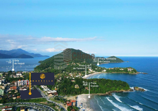 Imagem Apartamento com 1 Quarto à Venda, 72 m² em Tenório - Ubatuba