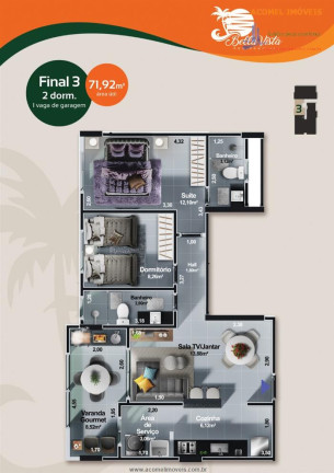 Imagem Apartamento com 2 Quartos à Venda, 72 m² em Centro - Itanhaem Imagem Apartamento com 2 Quartos à Venda, 72 m² em Centro - Itanhaem