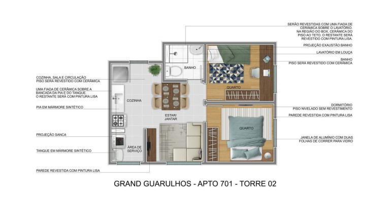 Imagem Apartamento com 2 Quartos à Venda,  em Vila Nova Bonsucesso - Guarulhos