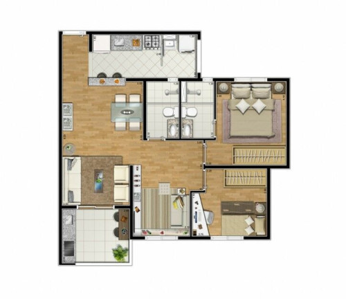 Imagem Apartamento com 3 Quartos à Venda, 61 m² em Vila Curuçá - Santo André Imagem Apartamento com 3 Quartos à Venda, 61 m² em Vila Curuçá - Santo André