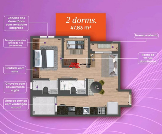 Imagem Apartamento com 2 Quartos à Venda, 47 m² em Vila Itapegica - Guarulhos