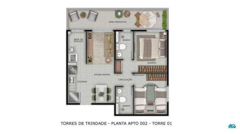 Imagem Apartamento à Venda, 36 m² em Tabuleiro Do Martins - Maceió Imagem Apartamento à Venda, 36 m² em Tabuleiro Do Martins - Maceió