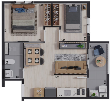 Imagem Apartamento com 2 Quartos à Venda, 40 m² em Ipiranga - São Paulo