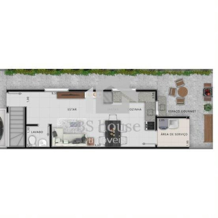 Imagem Sobrado com 3 Quartos à Venda, 94 m² em Parque Das Nações - Santo André