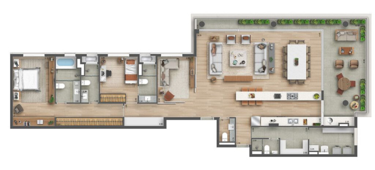 Imagem Apartamento com 4 Quartos à Venda, 218 m² em Sumaré - São Paulo