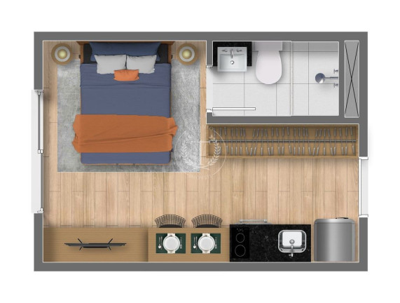 Imagem Apartamento com 1 Quarto à Venda, 17 m² em Tatuapé - São Paulo Imagem Apartamento com 1 Quarto à Venda, 17 m² em Tatuapé - São Paulo