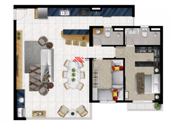 Imagem Apartamento com 2 Quartos à Venda, 79 m² em Vila Augusta - Guarulhos