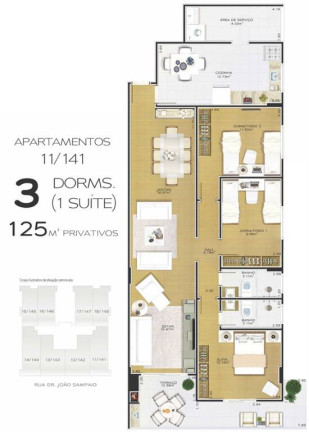 Imagem Apartamento com 3 Quartos à Venda, 125 m² em Guilhermina - Praia Grande Imagem Apartamento com 3 Quartos à Venda, 125 m² em Guilhermina - Praia Grande