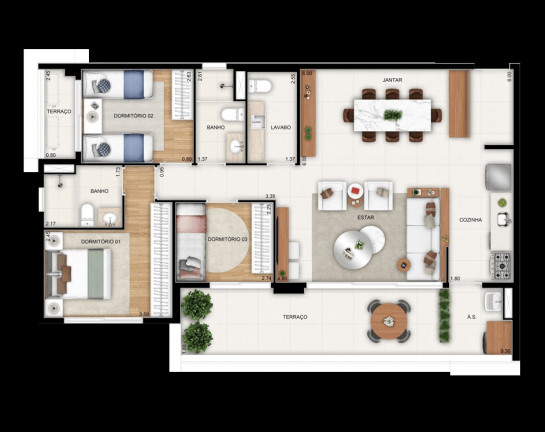 Imagem Imóvel com 3 Quartos à Venda, 109 m² em Parque Imperial - São Paulo Imagem Imóvel com 3 Quartos à Venda, 109 m² em Parque Imperial - São Paulo