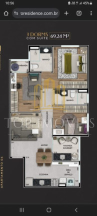 Imagem Apartamento com 3 Quartos à Venda, 69 m² em Jardim Oriente - São José Dos Campos