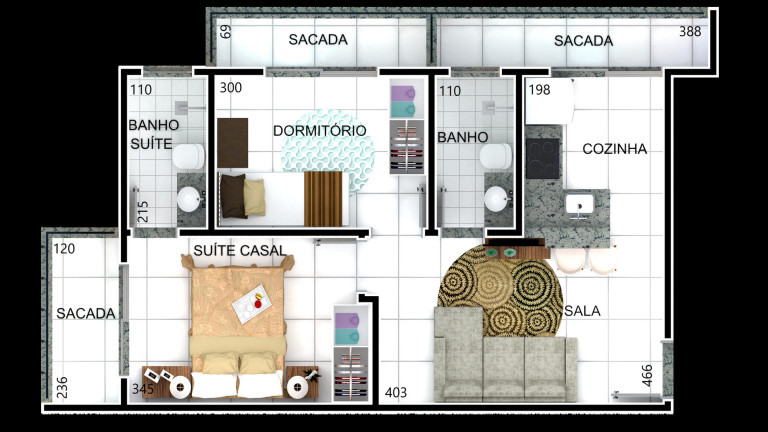 Imagem Apartamento com 2 Quartos à Venda, 48 m² em Santa Mônica - Uberlândia Imagem Apartamento com 2 Quartos à Venda, 48 m² em Santa Mônica - Uberlândia