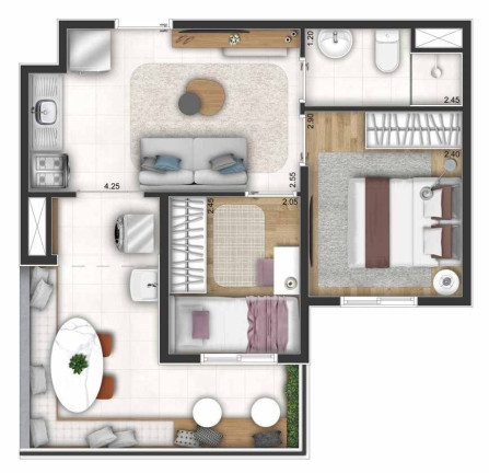 Imagem Apartamento com 1 Quarto à Venda, 25 m² em Jardim Taquaral - São Paulo Imagem Apartamento com 1 Quarto à Venda, 25 m² em Jardim Taquaral - São Paulo