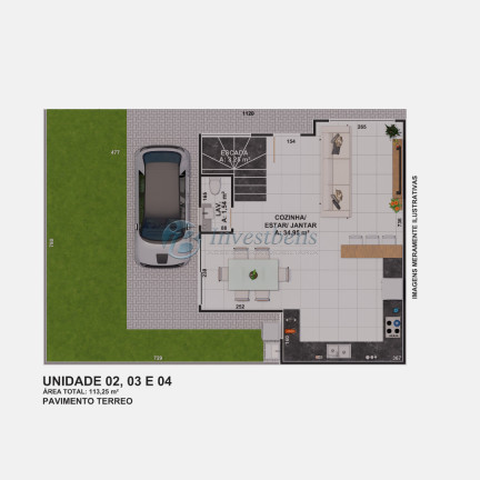 Imagem Casa de Condomínio com 3 Quartos à Venda, 113 m² em Portão - Curitiba