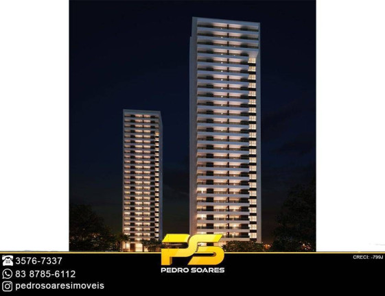 Imagem Apartamento com 1 Quarto à Venda, 178 m² em Altiplano Cabo Branco - João Pessoa