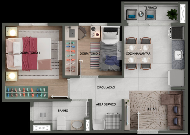 Apartamento com 2 Quartos à Venda, 38 m² em Rio Pequeno - São Paulo