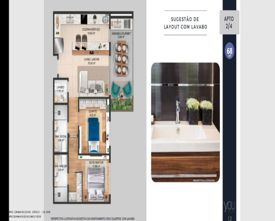 Imagem Imóvel com 2 Quartos à Venda, 68 m² em Vilas Do Atlântico - Lauro De Freitas Imagem Imóvel com 2 Quartos à Venda, 68 m² em Vilas Do Atlântico - Lauro De Freitas