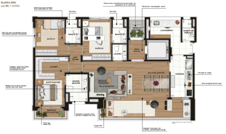 Imagem Apartamento com 3 Quartos à Venda, 207 m² em Itaim Bibi - São Paulo