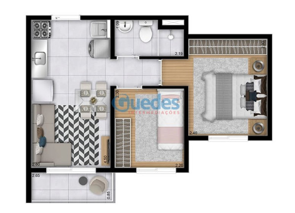 Imagem Apartamento com 1 Quarto à Venda, 26 m² em Morumbi - São Paulo