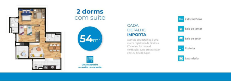 Imagem Apartamento com 2 Quartos à Venda, 50 m² em Bussocaba - Osasco