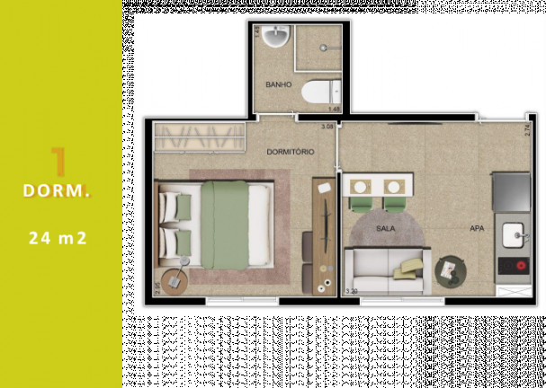 Imagem Apartamento com 2 Quartos à Venda, 34 m² em Barra Funda - São Paulo Imagem Apartamento com 2 Quartos à Venda, 34 m² em Barra Funda - São Paulo