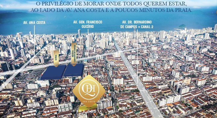 Imagem do condomínio Condomínio Quality House Ana Costa Santos - Campo Grande - Santos - SP