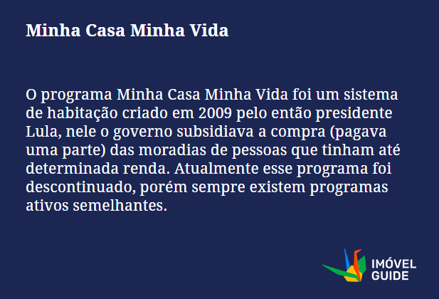 Minha Casa Minha Vida